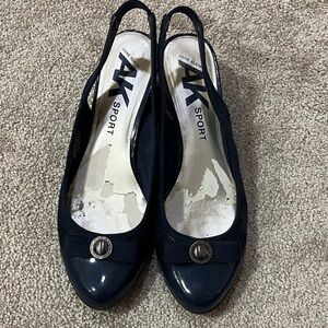 Anne Klein Sport Navy Slingback Heels